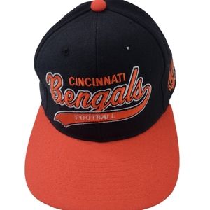 Vintage starter black wool Bengals snapback hat